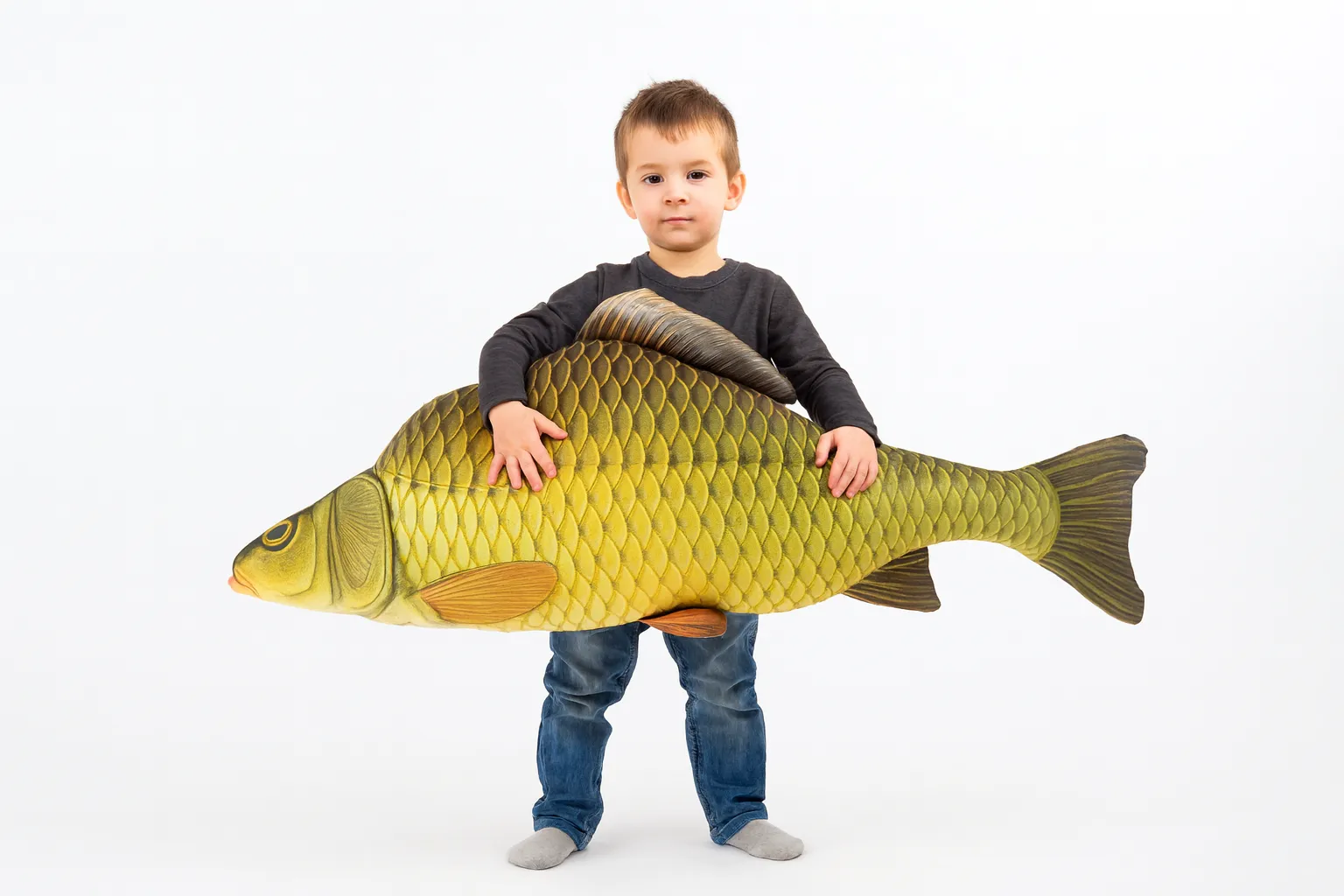 Poduszka dekoracyjna Ryba Karp XXL – realistyczna maskotka